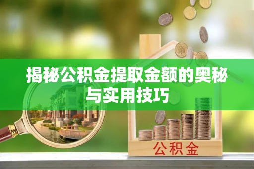 富里揭秘公积金提取金额的奥秘与实用技巧