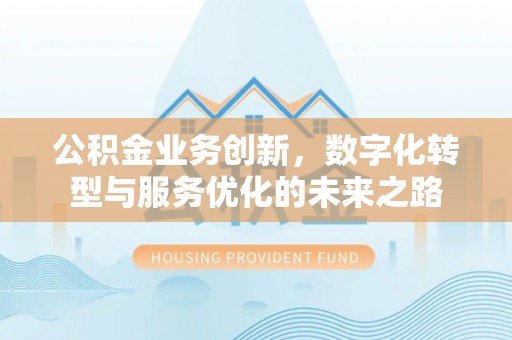 沿河公积金业务创新，数字化转型与服务优化的未来之路