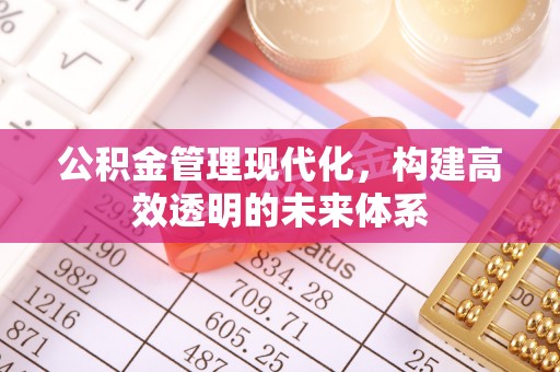 本溪公积金管理现代化，构建高效透明的未来体系