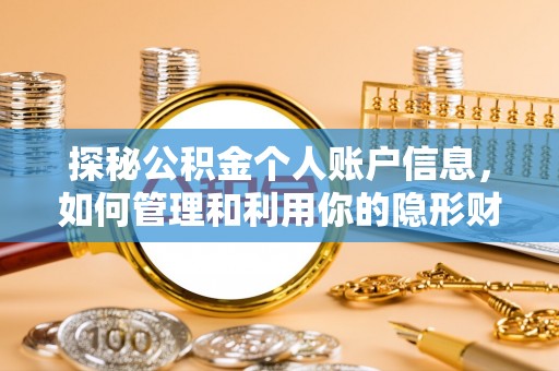 锡山探秘公积金个人账户信息，如何管理和利用你的隐形财富